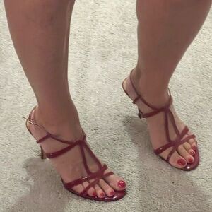 Masc de Carlo straps Red Patent sandals